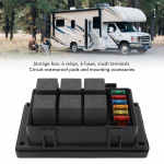 Vandeniui atspari relių dėžutė 24V 6 5 kontaktų 6 ATC ATO peiliukų saugiklių blokų rinkinys automobiliams, jūrinėms valtims