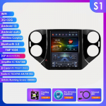 Ossuret Android automobilinė radijo stotelė, skirta VW Volkswagen Tiguan 2007-2016, Multimedia, 9.7 colio vertikalus ekranas, Carplay, Android Auto, GPS, RDS, FM, I&scaron;manusis ekranas S1 8Core 3G 32G AI