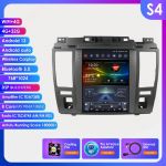 Ossuret Android automobilio radijas Nissan Tiida C11 2004 - 2013 Multimedia 9.7colių vertikalus ekranas Carplay Android Auto I&scaron;manusis multimedijos grotuvas RDS S4 8Core 4G 32G AI