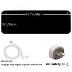 Įžeminimo kilimėlio rinkinys su 15 pėdų įžeminimo laidu, įžeminimo pagalvėlė sveikatai, įžeminimo lovos kilimėlis pėdų kilimėliui, kompiuterio kilimėliui, miego kilimėliui, naminių gyvūnėlių kilimėliui (10 x 26.7 ) AU Plug juoda