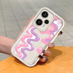 Mink&scaron;tas silikoninis kvadratinių kopėčių spausdinimo ra&scaron;tų telefono korpusas, pilnas dangtis, fotoaparatas, atsparus smūgiams, guminis dėklas, skirtas Xiaomi Redmi Redmi Note 7 Pro ruda