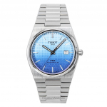 Tissot PRX Powermatic 80 Nerūdijančio plieno Ledo Mėlynas Chameleonas Ciferblatas Automatinis T137.407.11.351.01 100M Vyri&scaron;kas Laikrodis &scaron;viesiai mėlyna spalva