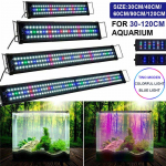12V EU ki&scaron;tukas itin plonas LED akvariumo &scaron;viestuvas daugiaspalvis viso spektro 30&ndash;120 cm akvatorijos vandens augalų jūrinių augalų ap&scaron;vietimo lempa 30cm