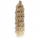 Plaukų priauginimas Nertos kasytės Sintetiniai plaukai Afro Curl Hawaii Ombre Curly Blonde Water Wave Braid Moterims 7Pcs/Lot-24inches