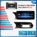 Hizpo 4G LTE I&scaron;manusis RDS Android 13 Octa Core 2 Din Automobilio Radijas Palaiko DSP Carplay Android Auto Mercedes Benz C-Class W204 2011-2014 NTG 4.5 6W 6G 64G AI