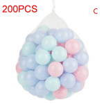 Juokingi 100/200 spalvingi kamuoliukai, mink&scaron;ti plastikiniai vandenyno kamuoliukai, kūdikių vaikų baseino žaislai 200PCS