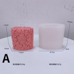 3D rožių gėlių žvakių formelės &bdquo;pasidaryk pats&ldquo; rankų darbo gipso gipso formos cilindro formos silikono muilo aromaterapijos va&scaron;ko kvapo formos dangaus mėlyna spalva