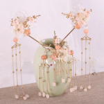 Hanfu Papuo&scaron;alai Kutai Žingsnis &Scaron;akutė Plaukų segtukas Senovinio stiliaus su Mergaičių Sukeltais Plaukais Pagal Senovinę Madą Plaukų Aksesuarai Plaukų Karūna