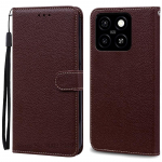 ZTE Blade A55 galinio dangtelio telefono dėklas ZTE Blade A55 dėklas piniginės odinis atverčiamas dangtelis ZTE Blade A55 silikoniniai dėklai For ZTE Blade A55 kava