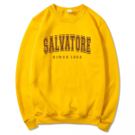 Salvatore Since1864 Megztinis Mystic Falls Hoodie Vampire Diaries Džemperis Vintage TVD Damon Stefan Crewneck megztinis gerbėjų vir&scaron;us 2XL