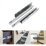2 Pieces Drawer Slides under Mount Glide Hide Drawers Track for Bath S