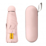 Kelioninis skėtis UPF 50+ Skėtis su 8 sustiprintais stipinais nuo UV saulės ir lietaus Sulankstomas ki&scaron;eninis mini skėtis su dėklu rankinei, kuprinei