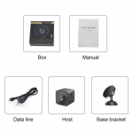 Mini apsaugos kamera namams 1080P HD kamera WiFi belaidė kamera patalpai su plačiakampiu infraraudonųjų spindulių naktiniu matymu dvipusiu domofonu Camera only