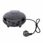 Mini spurgų gaminimo aparatas 7 skylutės SUS aliuminio nelipnus elektrinis spurgų gaminimo aparatas namų pusryčiams L(for 6.5-9kg) juoda