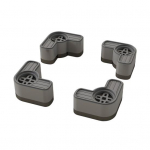 4 vnt. Skalbimo ma&scaron;inos antivibracinės pagalvėlės Triuk&scaron;mo mažinimas Smūgius sugeriančios kojelės Single Layer tamsiai pilka spalva