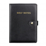 Golfo rezultatų kortelių knygelė, vandeniui atspari, i&scaron; dirbtinės odos, golfo rezultatų kortelių žurnalas, ki&scaron;eninė rezultatų registravimo knygelė su 200 puslapių vyrams golfo žaidėjams juoda