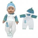 Lėlių drabužiai 43 cm Born Baby lėlei, striukė, drabužiai, kelnių rinkinys 17 43 cm naujagimiui lėlei, pūkinis paltas, vaiki&scaron;ki žaislai, drabužiai