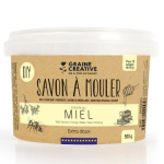 Savon &agrave; mouler - Miel - 500 g - Blanc - Jaune dor&eacute; - Adulte - Mixte geltona