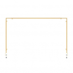 Metalinis stalo arkos pakabinamo strypo stovas 16 -48'' auk&scaron;čio 31 -98 ilgio reguliuojamas arkos laikiklis sunkiems papuo&scaron;imams, skirtas balionams, juostelėms, nuotraukoms juoda