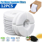 Nerūdijančio plieno kačių fontanas, naminių gyvūnų gėrimo fontanas katėms patalpose, 2,4 l / 81 oz automatinis vandens dozatorius 12*Fountain Fliters