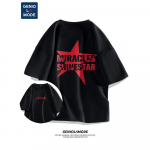 Vasaros mados sunkiasvoriai retro vyri&scaron;ki angli&scaron;kos raidės 100 % medvilnė, marginta apvaliu kaklu Auk&scaron;tos kokybės laisvalaikio fitneso gatvės mar&scaron;kinėliai M