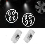 Yaoperfor86 Automobilio durų lemputė, LED logotipo projekcija, pasitikimo lemputė, durų pasveikinimo lemputė, pasitikimo lemputė, one size black