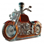 Motociklo viskio dekanteris stiklinis motociklo dizaino vyno butelis dekoratyvinis viskio butelis motociklų mėgėjams barui stalui virtuvės naudojimui Car