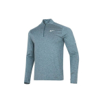 Nike Dri-Fit Element pusiau užsegamas ilgomis rankovėmis sportinis vir&scaron;us vyrams Mėlynas DD4757-058 XL