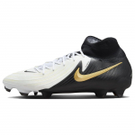 Nike Phantom Luna 2 Pro FG Balti Juodi Metaliniai Auksiniai Monetos Vyri&scaron;ki Sportbačiai FJ2575-100 40.5