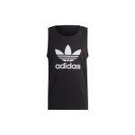 Adidas logotipas Spausdintas Berankovis Laisvalaikio Sportinis Tankinis Vyri&scaron;ki Vir&scaron;utiniai Drabužiai Juodas IA4811 S