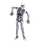 Vaikų skeleto kostiumas Helovino skeletas tiulio sijonas / dinozauro kombinezonas / kaulų kombinezonas apranga berniukams mergaitėms persirengimui XL E