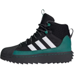 Adidas Originals Superstar Žieminiai Trekiniai Patogūs Smūgius Sugeriantys Vandeniui Atsparūs Auk&scaron;ti Lauko Batai Vaikams Juodi ID1018 36