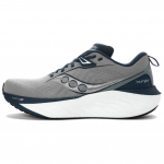 Saucony Triumph 22 Patogūs universalūs neslystantys ilgaamžiai kvėpuojantys žemi sportiniai bateliai ilgų distancijų bėgimui Vyri&scaron;ki sportbačiai Pilki S20964-143 42