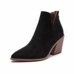 Madingi Comemore Atsipalaidavę Vakarų Kauboji&scaron;ki Ankle Boots Moteri&scaron;ki Kaubojai Booties Trumpas Kazokų Botas Auk&scaron;takulniai Batai Patogūs Moteri&scaron;ki Batai 36 juoda