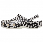 Crocs Warped Checker Clog Retro Universalūs klumpės Unisex klumpės Juodos Baltos 211007-103 42-43