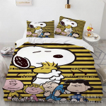 Snoopy mielas spaudinys patalynės komplektai antklodė lovos uždangalas užvalkalas pagalvės užvalkalas 2-3 dalių komplektai vaikams suaugusiems namų dekoras US Twin173x218cm