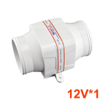 SEAFLO-Įmontuojamas triumo pūstuvas, Jūrinis laivas, RV oro i&scaron;traukimas, Baltas, SFIB1-270-01, 4 coliai, 100 mm, 2700 CFM, DC 12V