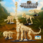 Dinozaurų skeletų fosilijos statybiniai kaladėlės Jurassic Park pasaulis Tyrannosaurus Rex modelis kaladėlės žaislai vaikams berniukų dovanos