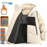 JEANSWEST Men's Winter Hooded Padded Jacket L