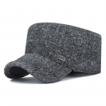 Men's Winter Warm Flat Top Earflap Cap Adjustable