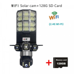 4G Saulės Monitorius Multifunkcinis Mažos Galios Nuotolinio Valdymo Gatvių Ap&scaron;vietimas WIFI I&scaron;mani Trijų Ekranų Kamera 【None RC】WIFI camera + 128g juoda