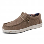 Vyri&scaron;ki kvėpuojantys kasdieniai drobės slip-on batai patogūs slip-on loaferiai mink&scaron;ti penny loaferiai vyrams lengvi vairavimo batai 39