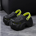 Madingi Nauji 8cm Platforminiai &Scaron;lepetės Moteri&scaron;ki Madingi Klumpės Storas Padas Uždaras Pir&scaron;tas Mergaitėms Gatvės Paplūdimio &Scaron;lepetės Moteri&scaron;kos Įslystamos Auk&scaron;takulnės Basutės 36-37