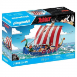 PLAYMOBIL 71888 Drakkar des pirates, Ast&eacute;rix, Personnages de la BD, Bateau et 4 personnages, 88 pi&egrave;ces, D&egrave;s 5 ans gryna