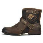 Mada 2025 Nauji vyri&scaron;ki ankle boots Auk&scaron;tos kokybės darbiniai kauboji&scaron;ki batai Užtraukiami motociklininko batai Vyri&scaron;ki madingi vakarieti&scaron;ki batai Dideli dydžiai 39-48 39