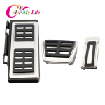 Automobilių nerūdijančio plieno automobilių pedalų dangtelis, skirtas Volkswagen VW Passat B8 B9 Limited Edition Variant VIII 2015 m. 3 Pcs MT Pedals