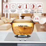 Corning Visions 2,5 l kristalinio stiklo puodas