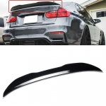 Blizgantis juodas galinis spoileris BMW 3 serijai F30/F80 (2012&ndash;2019 m) - 4 durų PSM pastos modifikavimo dalis Gloss Black