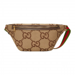 Gucci Mados Trendas Senas Gėlių Logotipas Raudona Žalia Juosta Užtrauktukas Drobė Per Petį Rankinė Juosmens Krep&scaron;ys Vyri&scaron;ki krep&scaron;iai Ruda 696031-UKMDG-2570 Basic Set (Bag+Dust Bag),90cm