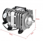 220V 70L/min 45W Hidroponinis oro aeratoriaus siurblys Elektromagnetinis oro kompresoriaus siurblys Akvariumo žuvų tvenkinio kompresorius